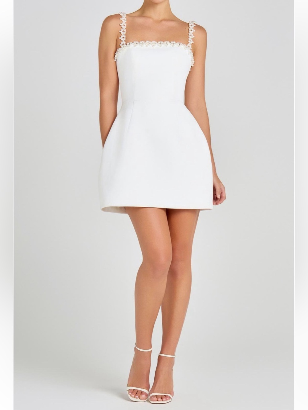Nadine Merabi Em Sleeveless Crepe Mini Dress